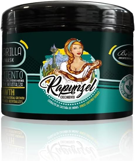 Be´Shyne® Mascarilla Rapunzel, 500gr, reestructura y revitaliza el crecimiento.